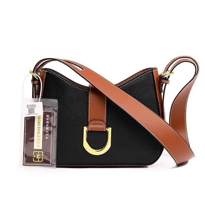 Soft Cow Genuine Leather Bag Handbag Shoulder Purse Fashion Nylon Crossbody Bag