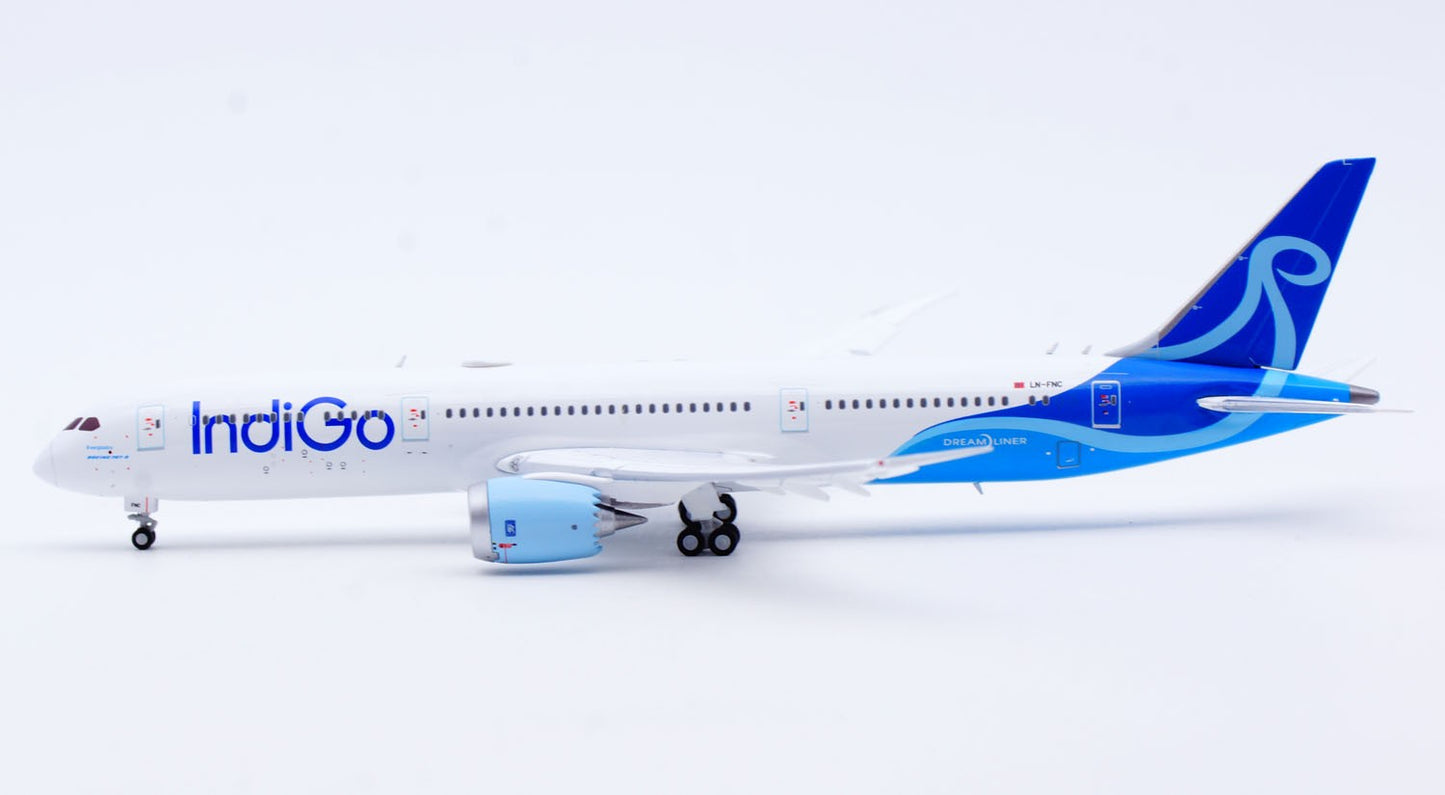 1:400 JC Wings Indigo B787-9 LN-FNC Flap Down Airplane Diecast Aircraft Model