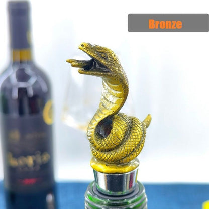 Wine Stopper Creative Snake Zinc Alloy Champagne Bottle Keeping Fresh Sealed Cap