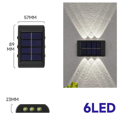 Solar Wall Lights Outdoor – Modern LED Porch & Garden Lamp