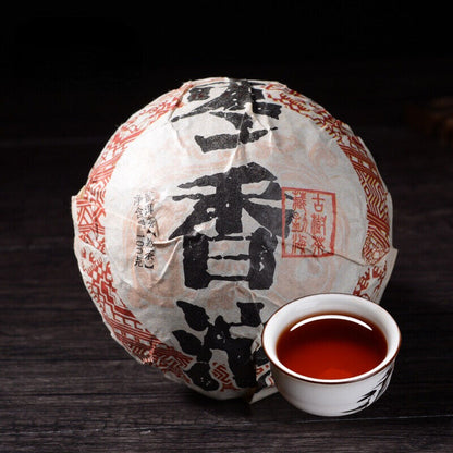 Premium Cooked Pu'er Black Tea Bamboo Shell Pu-Erh Jujube Fragrant Tuocha 500g