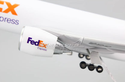 1:150 49CM FedEx BOEING 777F Airplane Landing Gears Resin Aircraft Plane Model