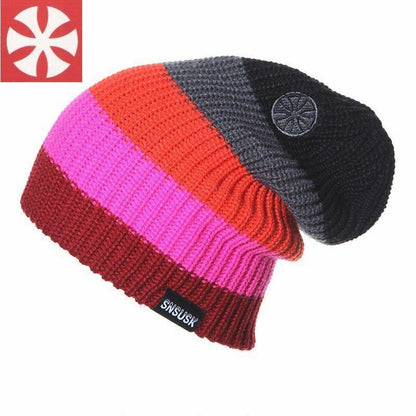 Autumn Winter Ski Hat Snowboard Winter Skating Beanies Head Warm Acrylic Thermal