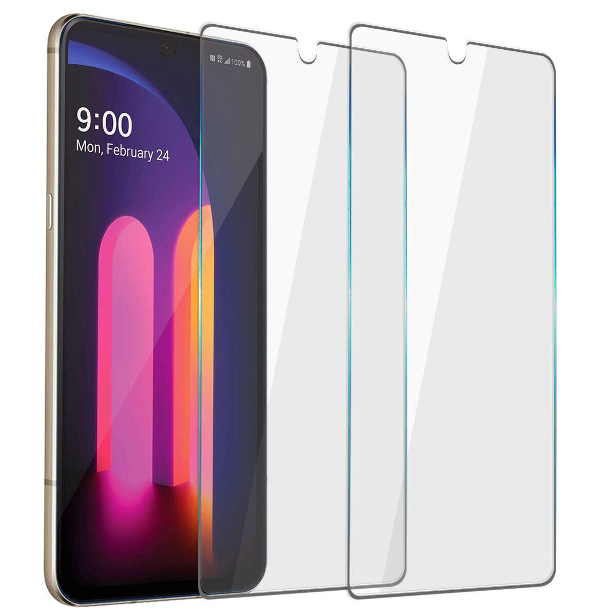 For LG V60 ThinQ 5G/V60 ThinQ/V60 Glossy Tempered Glass Clear Screen Protector