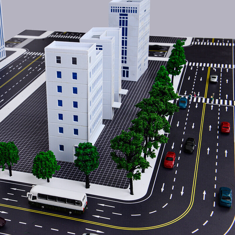 1/150 Building Model City Road Building DIY Scene Display Model Gifts