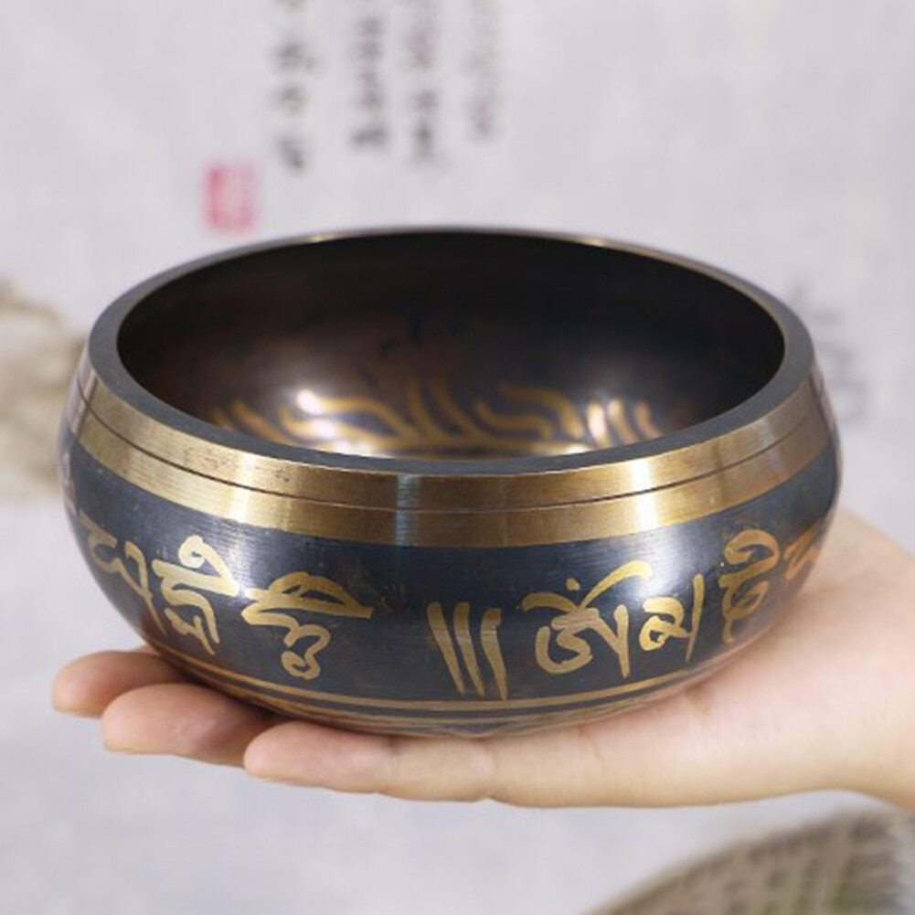 New Handmade Buddha Sound Bowl Bronze Chime Metal Bell Yoga Meditation Bowl