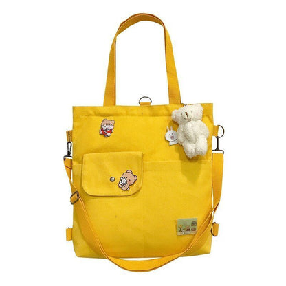 Canvas Shoulder Bag Cotton Tote Shopper Bag Pure Shopping Bag Handbag Versatile