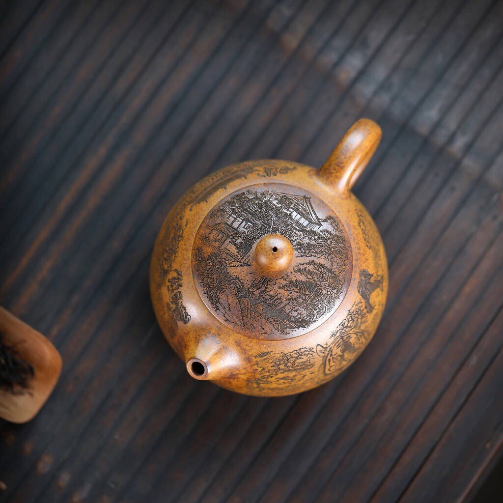 500ml Xishi Pot Handmade Tea Pot Ball Shaped Infuser Holes Real Yixing Zisha New