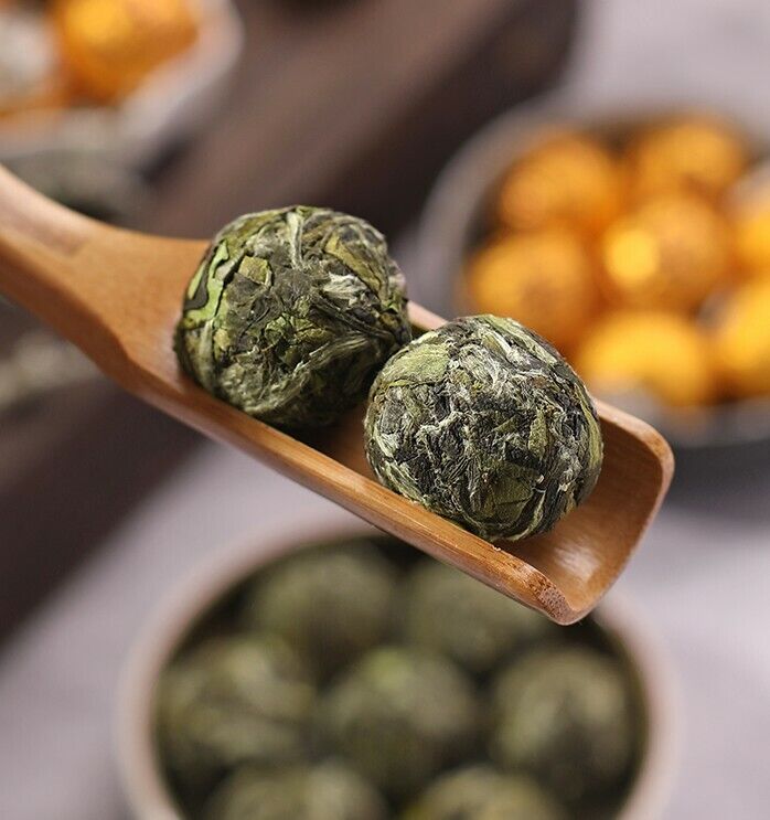 Mini bai mu dan tea cake,Chinese white tea balls,pearl Pai Mu Tan Peony tee