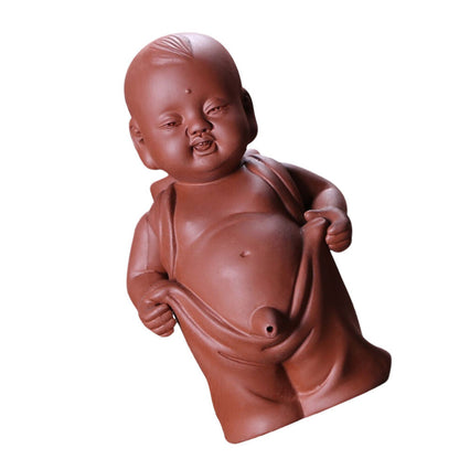 Tea Pet Culture Monk Ornaments Play Table Top Decor Desk Miniture Decoration