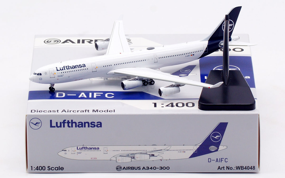 1:400 Aviation Lufthansa AIRBUS A340-300 Passenger Plane Aircraft Diecast Model