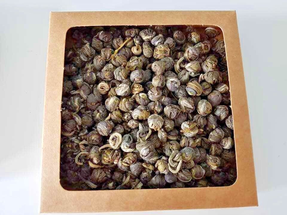 Chinese Tea Blooming Flowering Pu erh Puerh Jasmine Green Detox Herb Gift Box UK