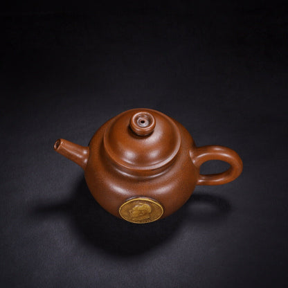 Chinese Yixing Zisha Clay Handmade Exquisite Teapot （巨轮 底款：周桂珍）