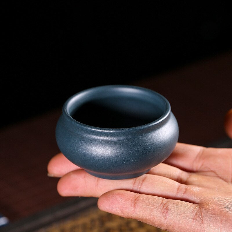 2pcs/lot 1.8" Yixing Handmade Purple Clay Teacup Travel Meditation Authentic Cup