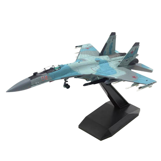 SU-35 Super Flanker Aircraft 1:100 Model Fighter Aviation Military Exhibition