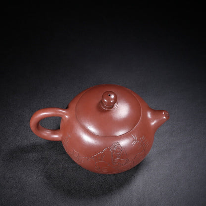 Chinese Yixing Zisha Clay Handmade Exquisite Teapot （西施 底款：啜墨看茶）