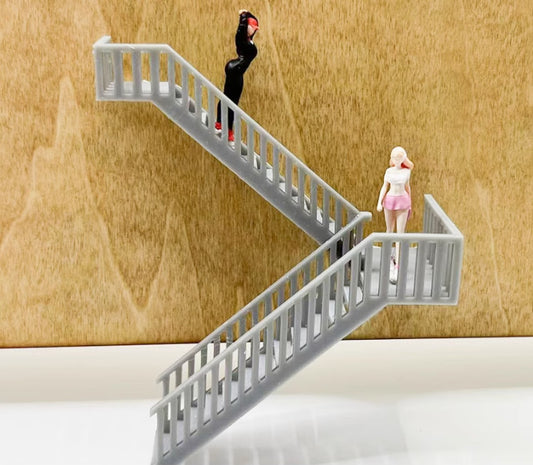 1/64 Staircase Model Ornament Scene Model Accessories（No Doll）