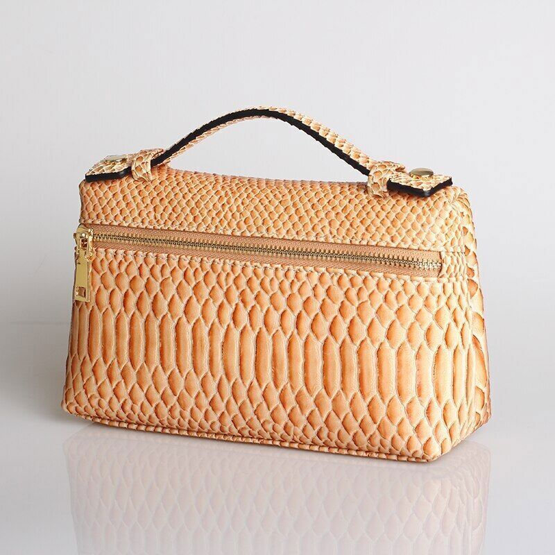 Pattern PU Leather Clutch Bag Women Trendy Make Up Handbag Purse Bag