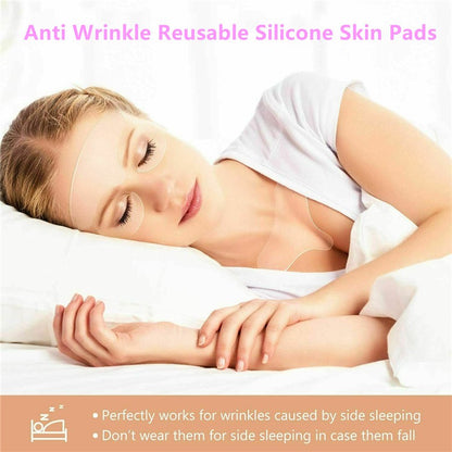 11Pack Silicone Anti-Wrinkle Smooth Facial Reusable Pad Gift For Woman