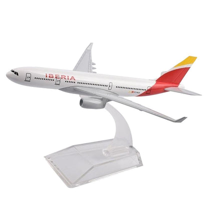 1/400 Alloy Plane 16cm A330 Iberia Airlines Airplane Model With Display Stand