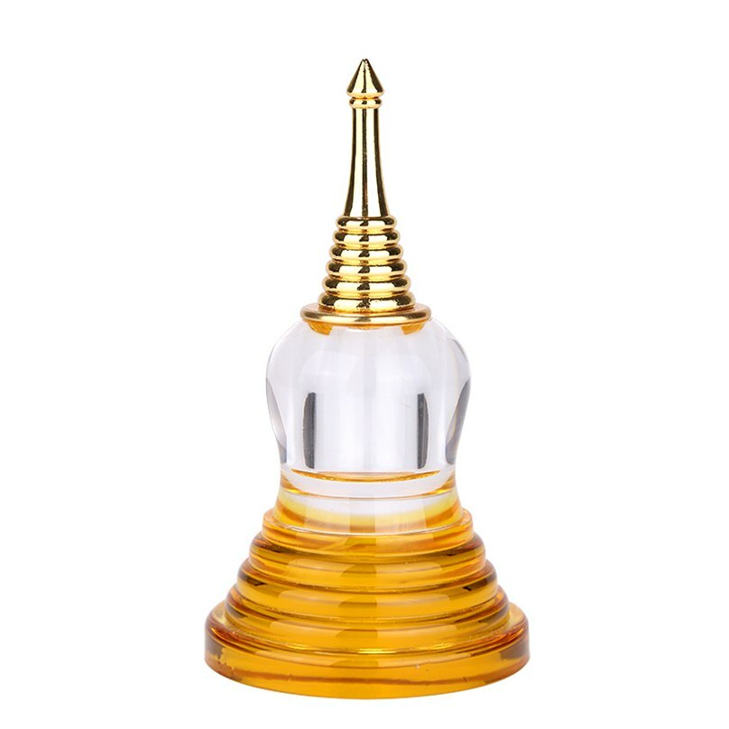 4.7" Buddhist Decoration Crystal Stupa Sarira Dagoba
