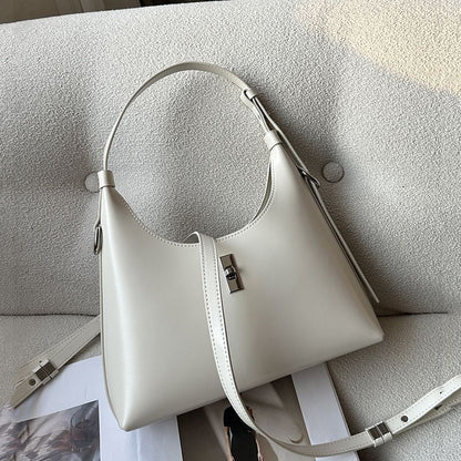 Genuine Leather Bag Small Single Shoulder Purse Versatile Crossbody Underarm Bag