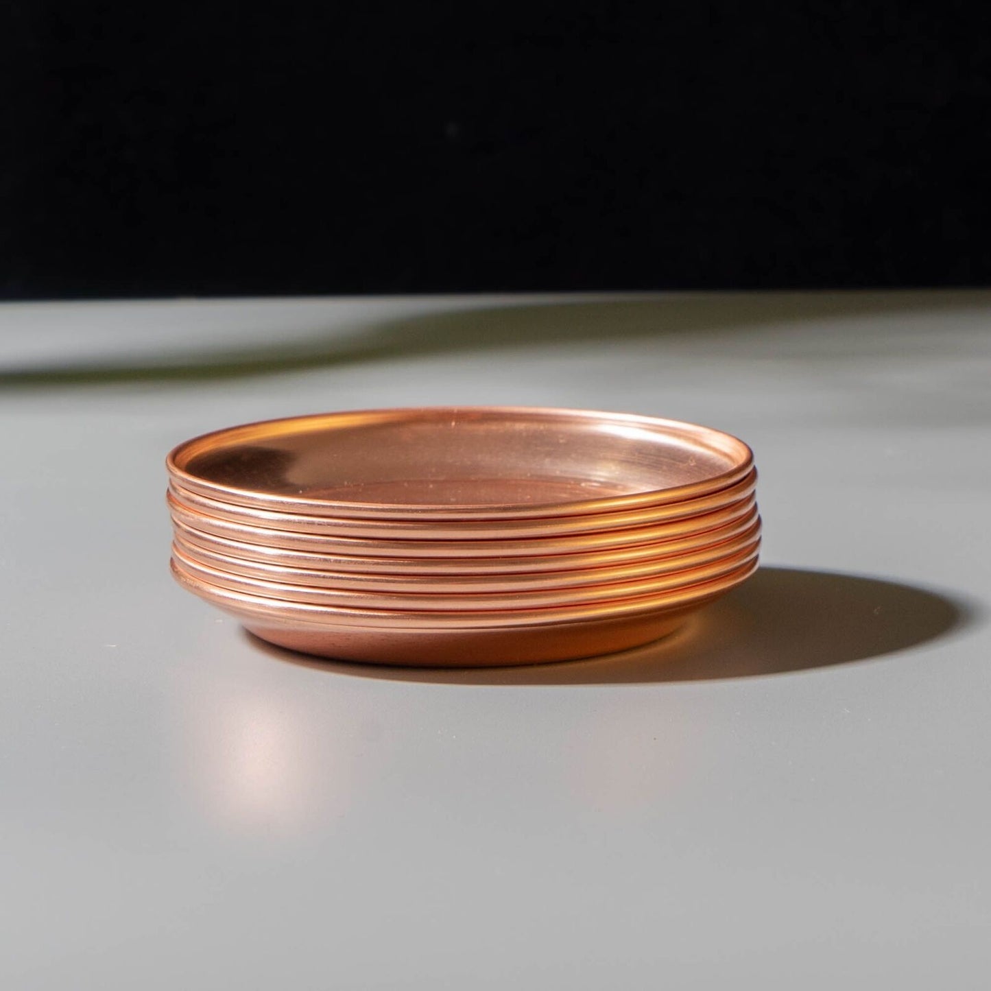 Mini Decorative Tray Copper Dish Buddhist Bowl Meditation Plate Supplies 8x1.2cm