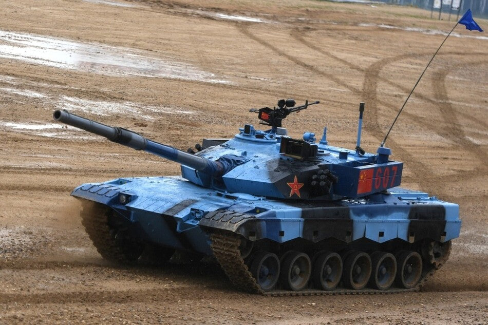 1/72 China ZTZ-96B main battle tank Type 96 tank blue and black camouflage model