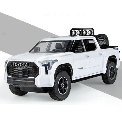 1:22 Toyota Tundra Diecast Model Car Pickup Vehicle Toy Sound Light Collection