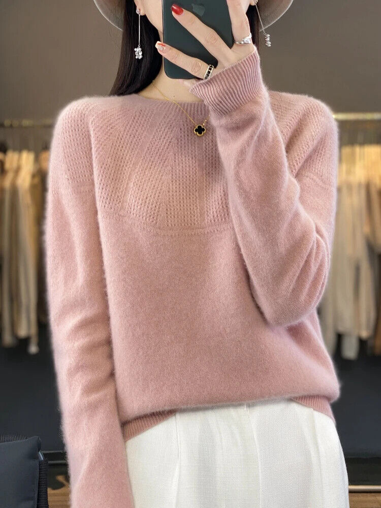 Autumn Winter Women Sweater O-Neck Pullovers Cashmere Knitwear Popular Clothes