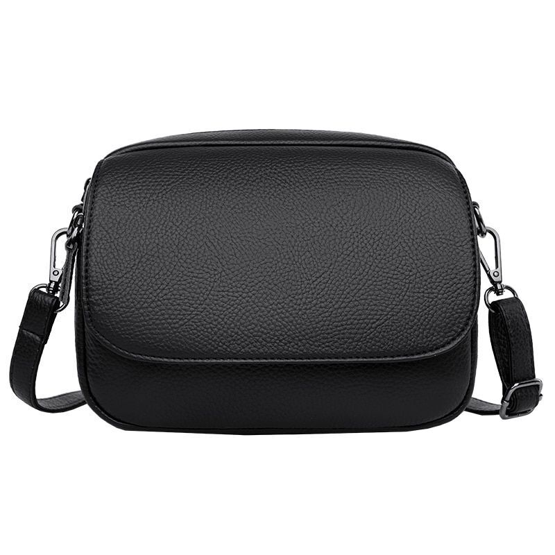Genuine Leather Cowhide Fashion Bag Small Shoulder Purse Soft Crossbody Handbag