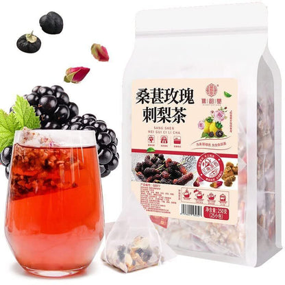 Mulberry Rose Thorn Pear Tea Red Date Lily Poria Cocos Black 250g(10g×25Packs)