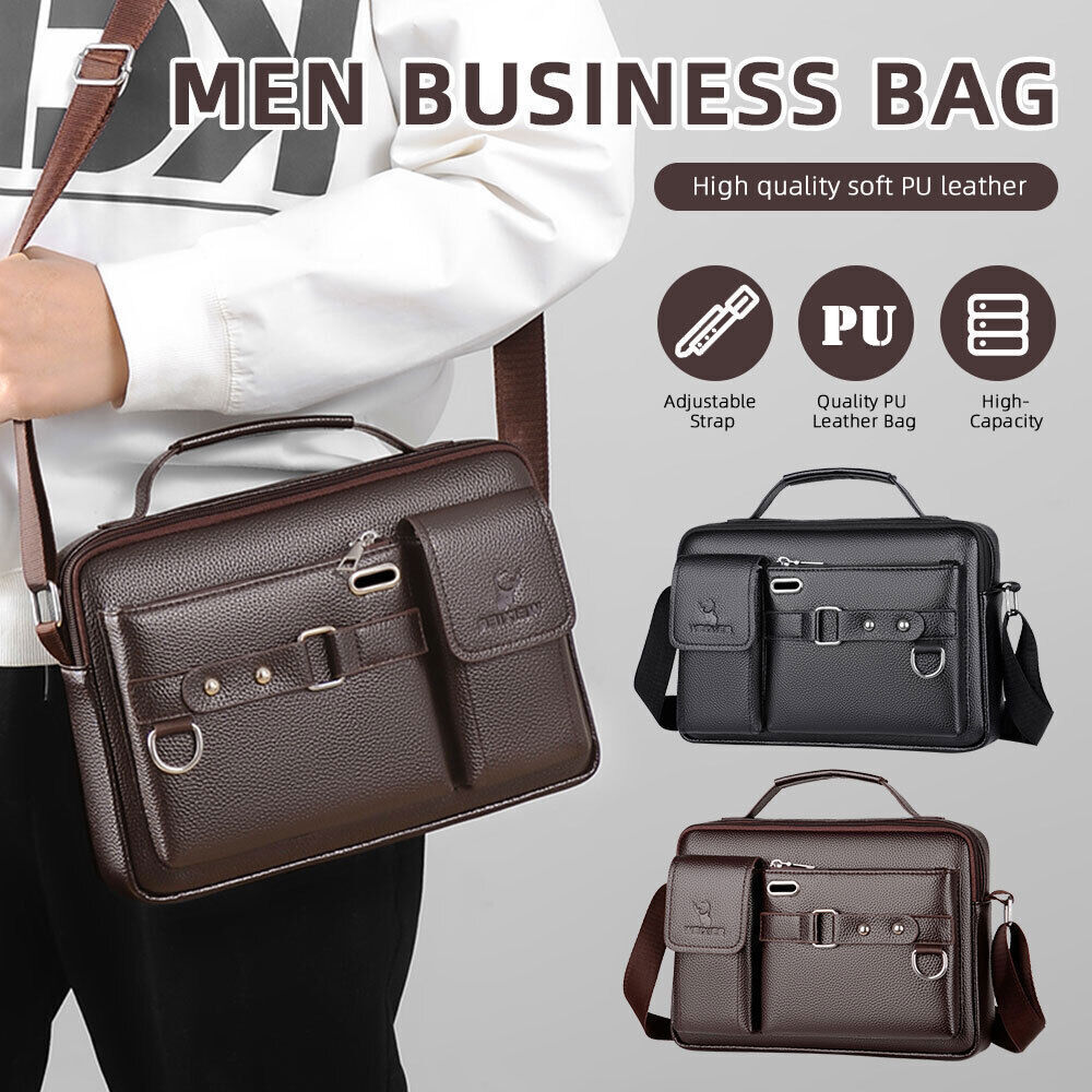 Handbag Business Leather Crossbody Bag Shoulder Bag Briefcase Messenger Bag
