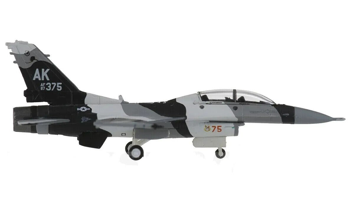 1:200 Hogan USAF Lockheed F-16D AK 375 Fighter Diecast Military Aircraft Model
