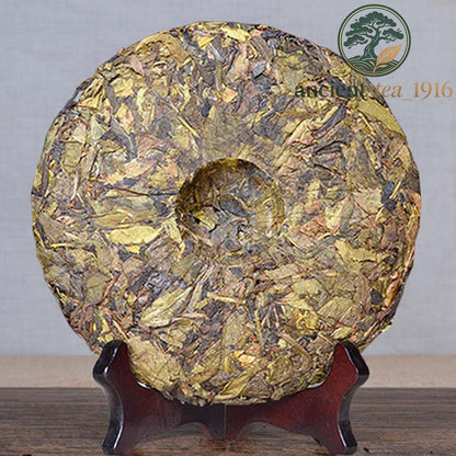 Pu Erh Tea Cake 357g Yunnan Ancient Tree Snow Mountain Golden Leaf Big Leaf