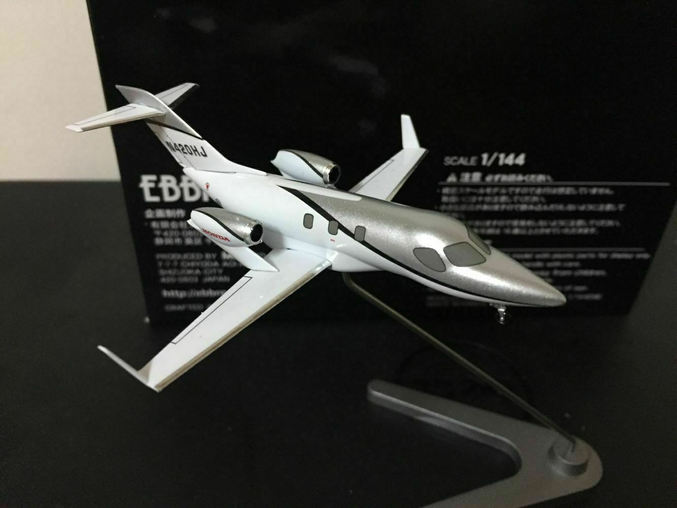 Ebbro for Hondajet Private business jet Silver 1/144 diecast model aircraft