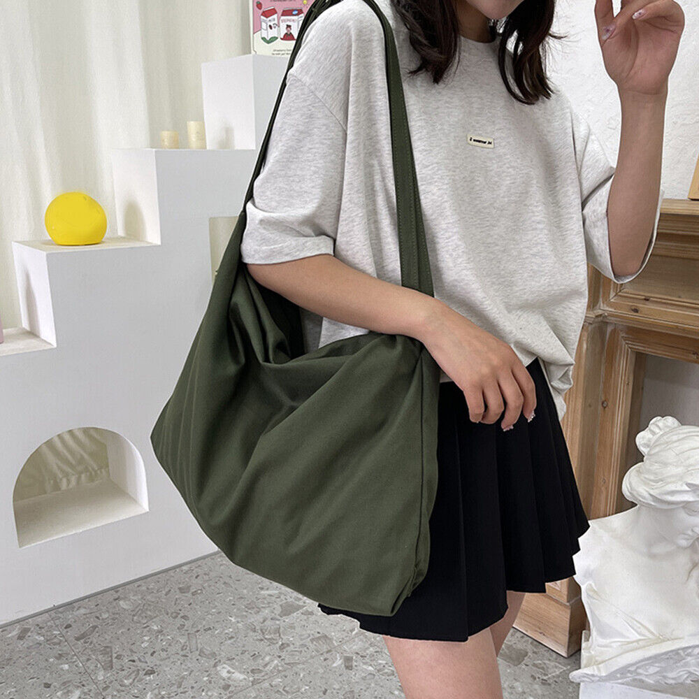 Canvas Shoulder Bag Large Capacity Handbags Travel Bag Messenger Bag Tote Bag