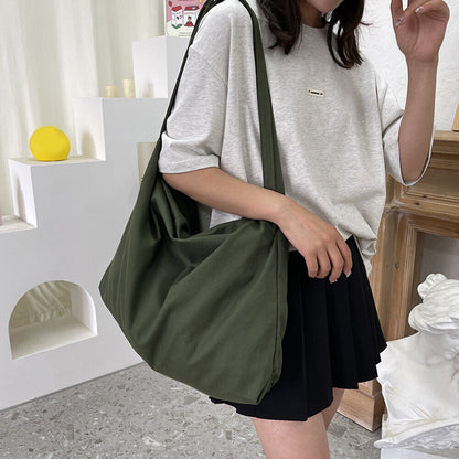 Canvas Shoulder Bag Large Capacity Handbags Travel Bag Messenger Bag Tote Bag