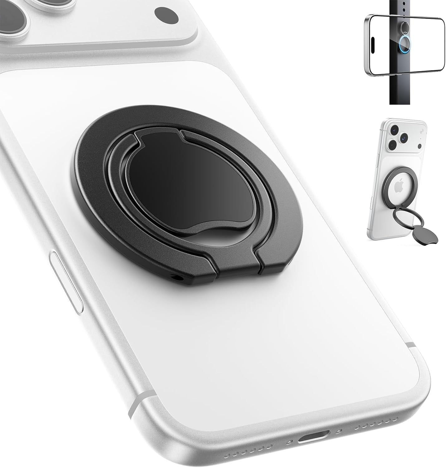 【Upgraded】 Ultra-Thin Magnetic Phone Grip for Magsafe Ring Holder, Removable Gym