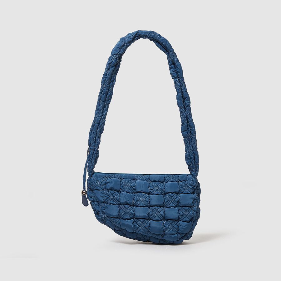 Nylon Pleated Light Handbags Purses Drawstring Crossbody Underarm Shoulder Bag