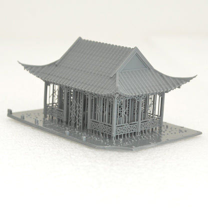 1/144 Chinese Style Landscape Garden Ancient House Miniature Factory LYT144065