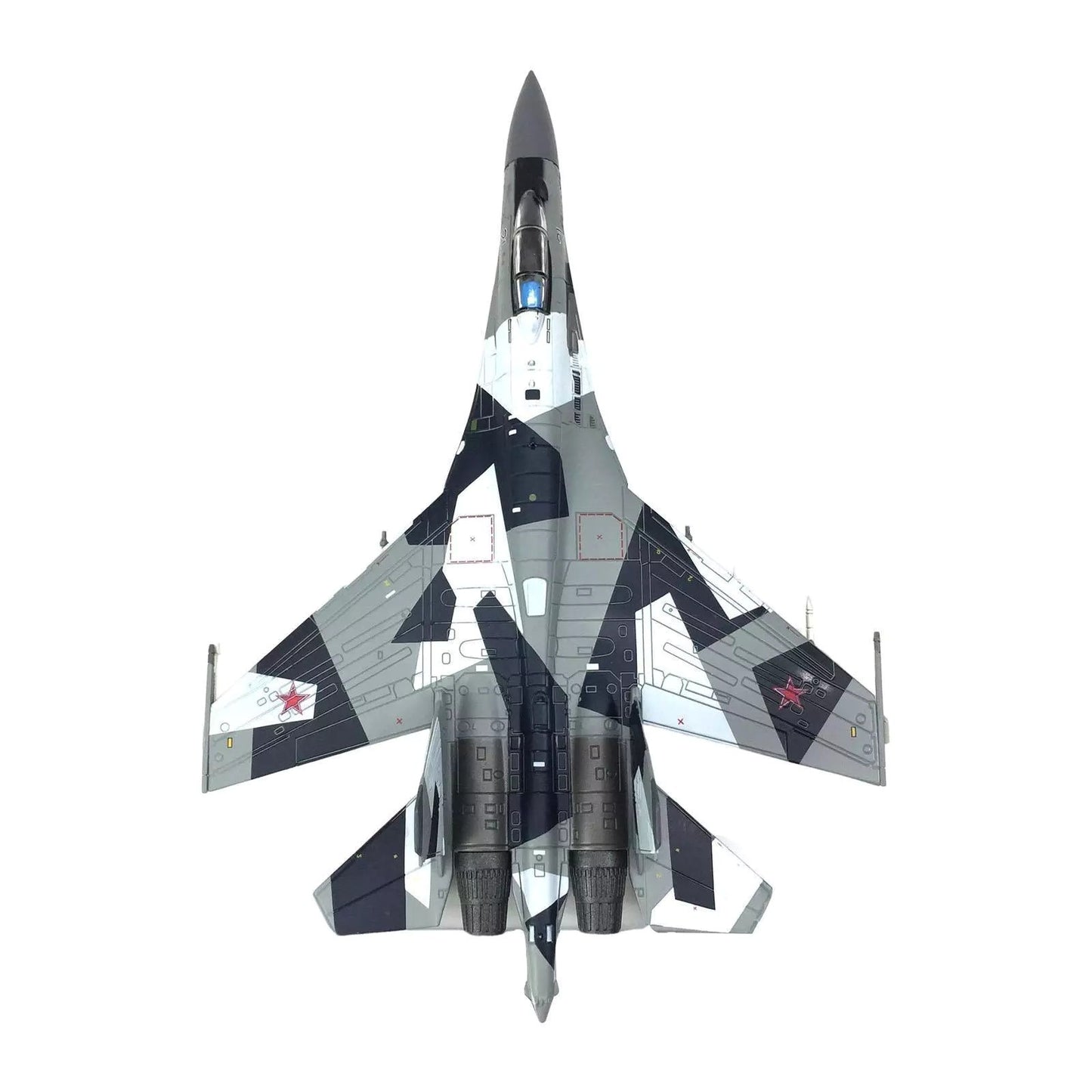 1/100 Alloy Russian SU35 Fighter Model Airplane Model Airplane with Stand