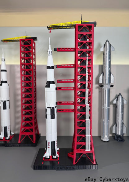1/400 1/200 Scale Launching Tower Frame Model 3D Build Painted for NASA Saturn V