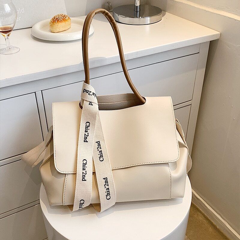 Tote Bag Women PU Leather Purse Handbag Lady Large Capacity Shoulder Bag