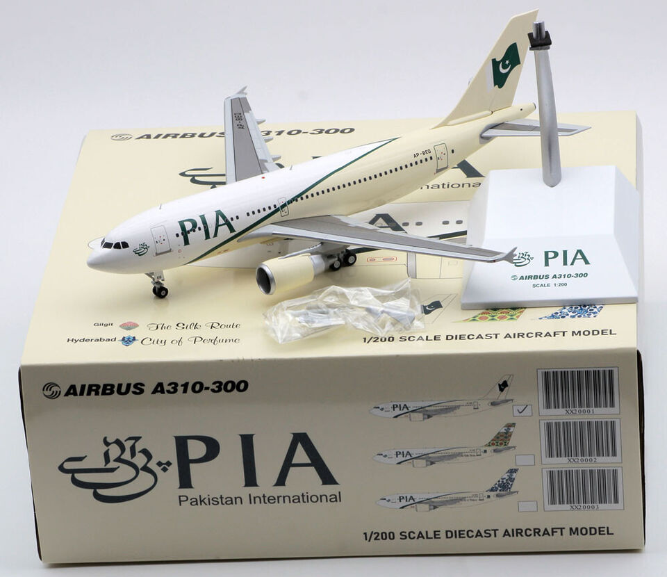 1:200 JC Wings PIA AIRBUS A310-300 Passenger Aircraft Diecast Airplane Model