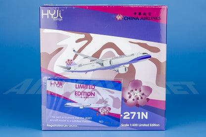 11cm 1:400 HYJLwings China Airlines A321-200 B-18102 Diecast Aircraft Model