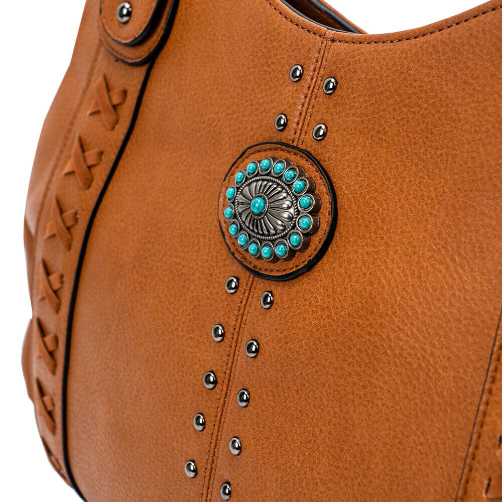 2x Celela Women Concealed Carry Shoulder Handbag Bag Turquoise Hobo W/ Wallet US