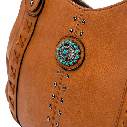 2x Celela Women Concealed Carry Shoulder Handbag Bag Turquoise Hobo W/ Wallet US