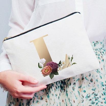 Makeup Bag Print Cosmetic Bags Bridal Party Bags Organizer Pouch Clutch Gift 1PC