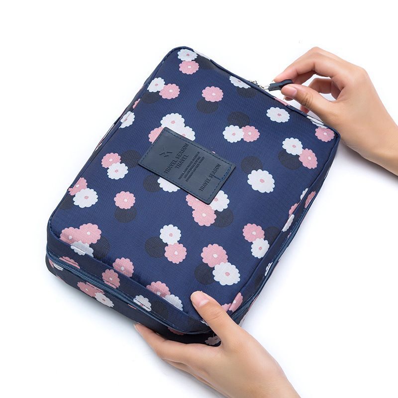 Cosmetic Bag Waterproof Zipper Makeup Purse Multifunction Organizer Traveling